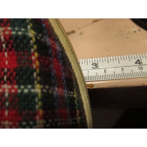 Vintage sz 5 Keds Womens Plaid Canvas Sneakers 1970's Scottish New Wave Punk - Picture 10 of 11
